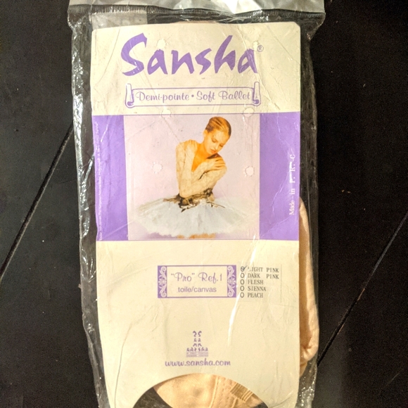 Sansha Shoes - Sansha ProC1 Canvas Pink Ballet Shoe